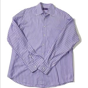 Ralph Lauren Purple Label Vertical Striped Size Lg